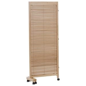 Amazon｜ルーバースクリーン(パーテーション/衝立) 2連 ナチュラル
